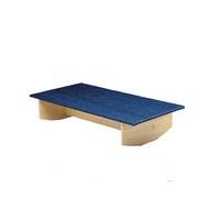 Show product details for Rocker Board - Wooden with carpet - side-to-side - 30" x 60" x 12"