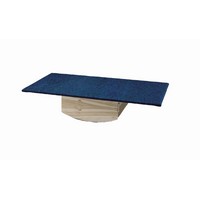 Show product details for Rocker Board - Wooden with carpet - side-to-side, front-to-back combo - 30" x 60" x 12"
