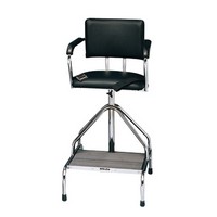 Show product details for Adjustable high-boy whirlpool chair with belt, rubber tips