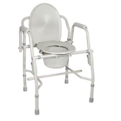 Steel Drop Arm Commode