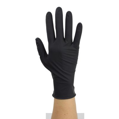 Black Latex Exam Gloves