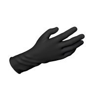 Show product details for Black Nitrile Exam Gloves