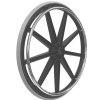 Black Mag Wheel with Solid Tire