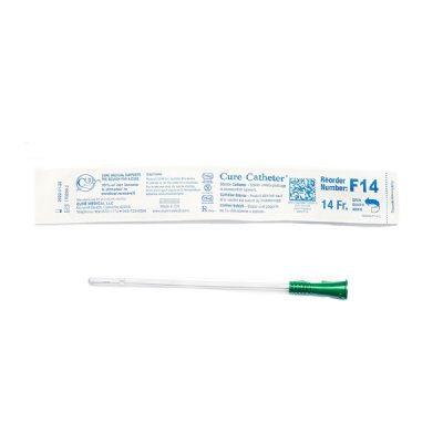 Cure Catheter - Uncoated, Female, 6" Straight Tip