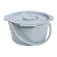 Show product details for Drive Medical Commode Bucket with Handle and Cover, 7.5 qt.