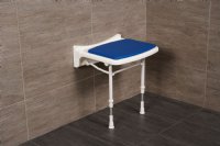 Show product details for Compact Fold Up Padded Shower Seat