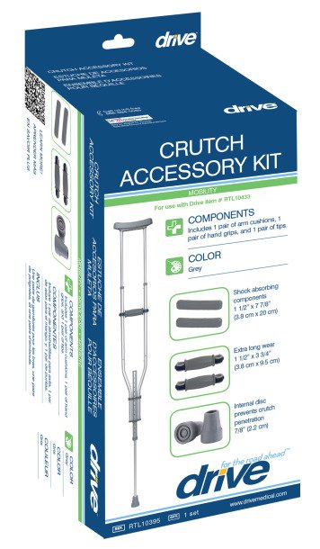 Crutch Accessory Kit - Gray