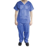 Show product details for Disposable V Neck Scrub Shirt