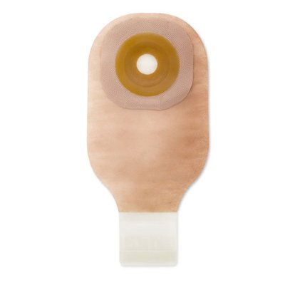 One-Piece Drainable Ostomy Pouch Flat Flextend Barrier, Lock 'n Roll Microseal Closure, Tape