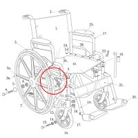 Drive Blue Streak Wheelchair Brake