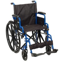 Show product details for Drive Blue Streak 18" Wide Wheelchair