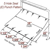 Show product details for Invacare Seat, 24" Wide x 18" Deep, Flat Upholstery