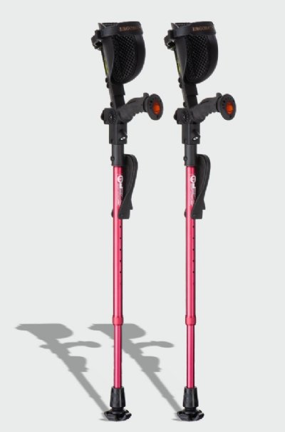 Ergobaum Junior Forearm Crutches, Adult / Kids, Choose Color