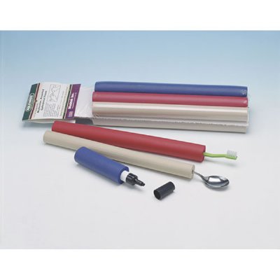 3/8" x 1 1/8" x 12" Red Foam Tubing, 6/Pack