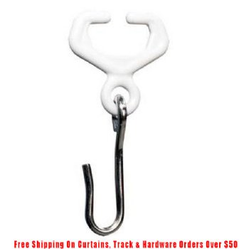 Nylon Carrier w/hook for Flexible Curtain Tracking