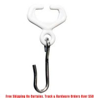 Show product details for Nylon Carrier w/hook for Flexible Curtain Tracking