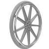 Gray Mag Wheel with Solid Tire