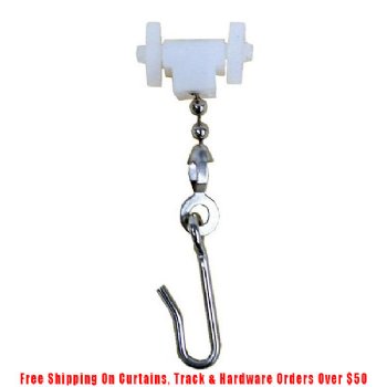 50 PCS STANDART CURTAIN HOOK WITH WHEEL ROLLERS FOR HOSPITAL CUBICLE TRACK 
