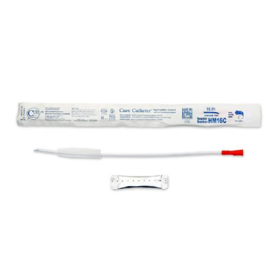Hydrophilic Cure Catheter - Male, 16" Coude Tip
