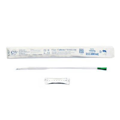 Hydrophilic Cure Catheter - Male, 16" Coude Tip