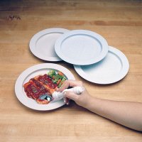 Show product details for Inner Lip Plastic Plate, 9" Diameter, Choose Color