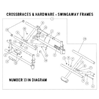 Invacare Cross Brace Pivot Link