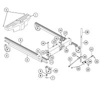 Invacare 5" Front Swivel Caster Kit for Patient Lifter