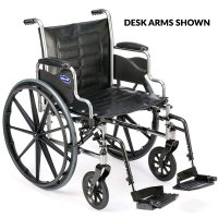 Show product details for Invacare Tracer EX2 Wheelchair - 16" Wide x 16" Deep - Detachable Full Arms