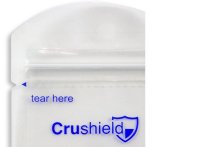 Crushield Heavy Duty Zip Seal Crusher Pouch with Tear Top