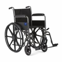 Show product details for Medline K1 Basic Wheelchair with Fixed Full Arms