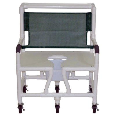 MJM PVC Bariatric Shower Commode Chair