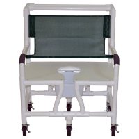 Show product details for 30" Bariatric Shower/Commode Chair - Full Support Seat - Weight Capacity 700 lbs