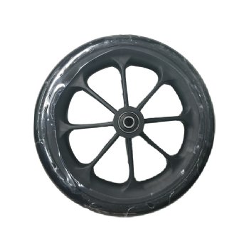 OB 8 Spoke Black Mag 8x1 Black Urethane Tire