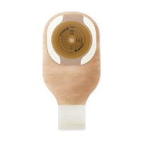 Show product details for One-Piece Drainable Ostomy Pouch Flat Flextend Barrier, Lock 'n Roll Microseal Closure, Tape, Filter