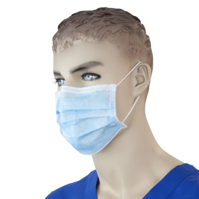 Procedure Face Mask with Ear Loop - Blue
