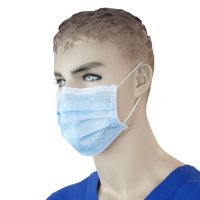 Show product details for Procedure Face Mask with Ear Loop - Blue