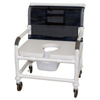 PVC Bariatric Shower / Commode Chair 