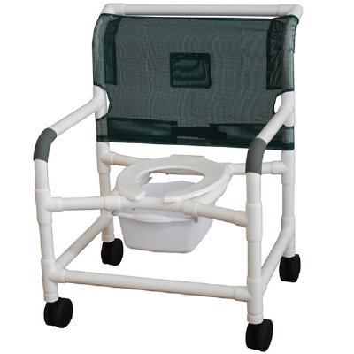 PVC Shower Commode Chair - 26"