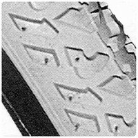 24" x 1 3/8" Pneumatic Tire (37-540) Knobby w/ Blackwall
