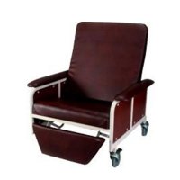 Show product details for Recliner/Stretcher with Casters Black