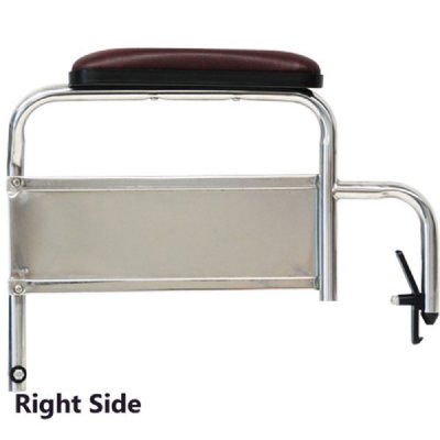 MRI Non-Magnetic Desk Length Flip-Back Arm Assembly for 18" Wide Chair