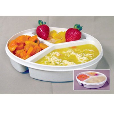Partitioned Scoop Dish with Lid, Choose Color