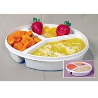 Show product details for Partitioned Scoop Dish with Lid, Choose Color