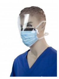 Show product details for Surgical Face Masks with Ties and Plastic Shield