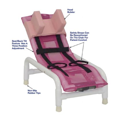 Reclining PVC Bath/Shower Chair - Small Without Base