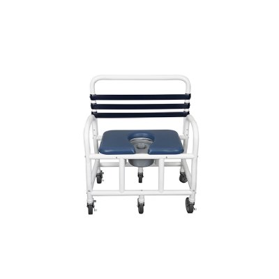 Deluxe New Era Infection Control Shower Commode Chair, 30" Internal Width, 710 lbs. Weight Capacity