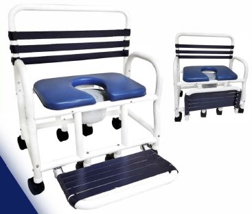 Deluxe New Era Infection Control Shower Commode Chair, 30" Internal Width, 910 lbs. Weight Capacity