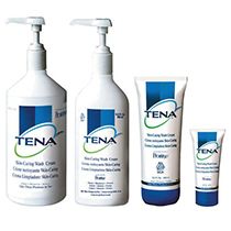 Tena Skin-Caring Washcloth - Cream