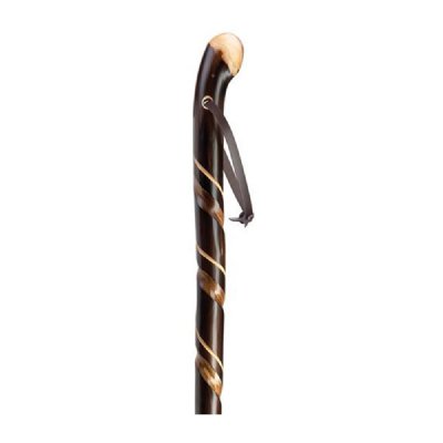 Natural Chestnut Spiral Knob Walking Stick