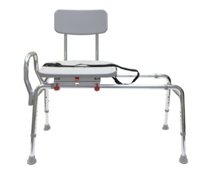 Plastic Sliding Transfer Bench with Swivel Seat